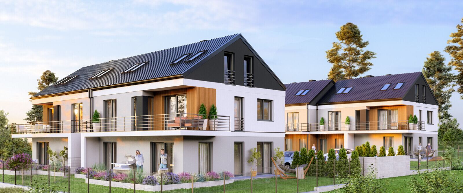 Osiedle Nowa Staropolska, widok od strony ogrodów